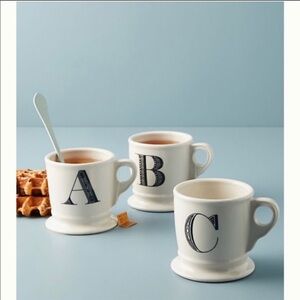 ANTHROPOLOGIE Monogram Mug